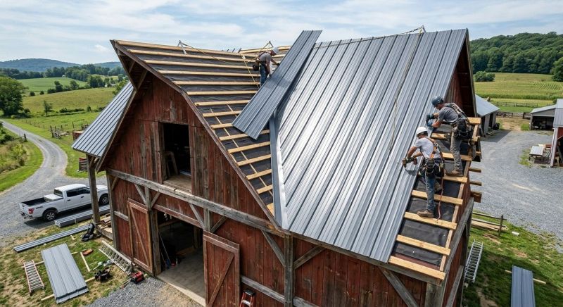 Barn Roof Installation in Prince Frederick, MD