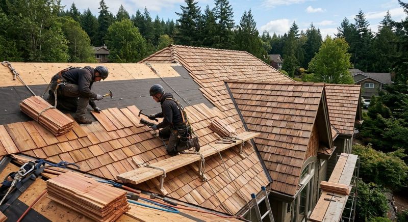 Cedar Roof Installation in Great Mills, MD