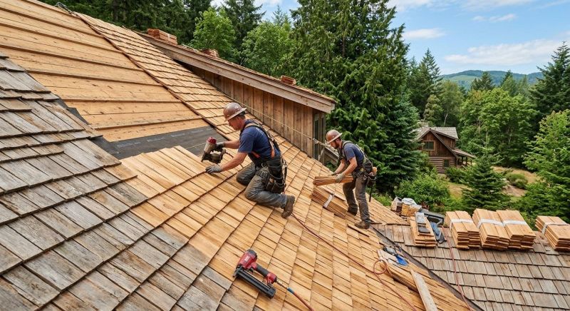Cedar Roof Installation in Leonardtown, MD