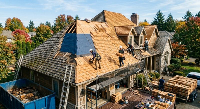Cedar Roof Replacement in Lothian, MD
