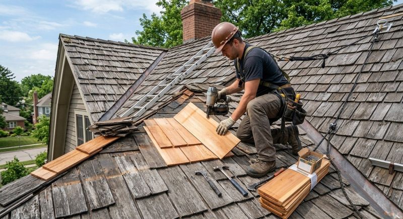 Cedar Shake Roof Repair in Mechanicsville, MD