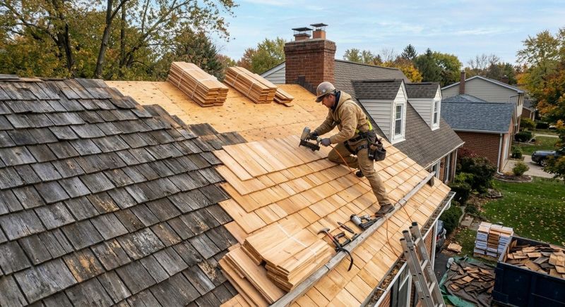 Cedar Shingles Replacement in Hollywood, MD