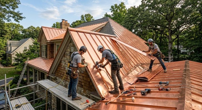 Copper Roof Installation in Prince Frederick, MD