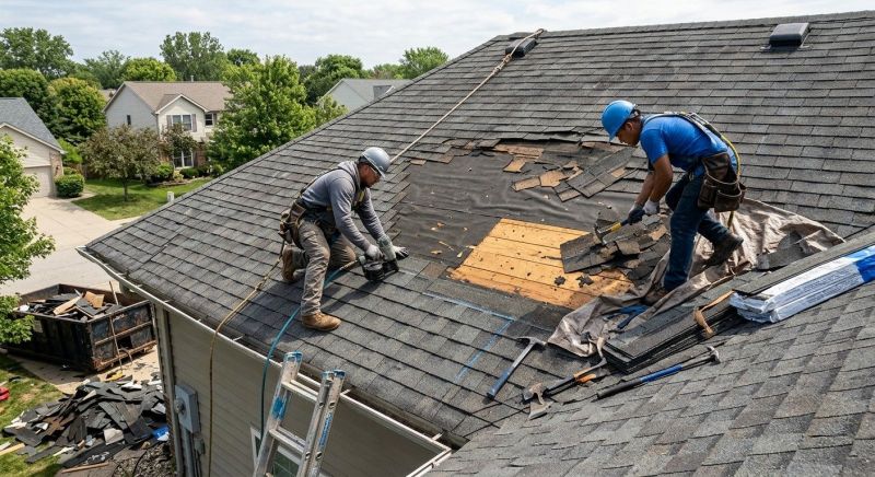 Damaged Roof Repair in Prince Frederick, MD