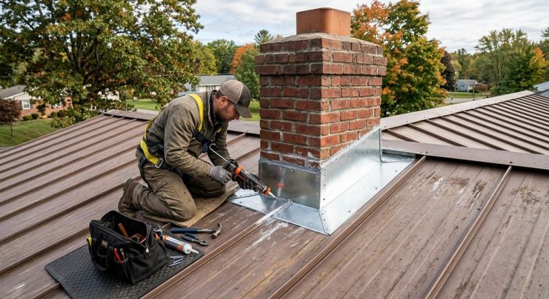 Metal Roof Flashing Repair in Prince Frederick, MD