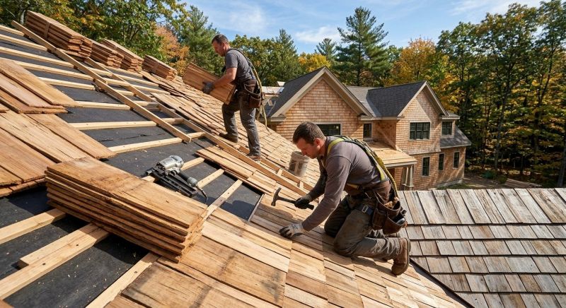 Natural Wood Roof Installation in Prince Frederick, MD