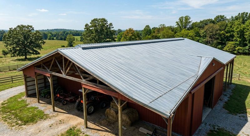 Pole Barn Roof Repair in Lothian, MD