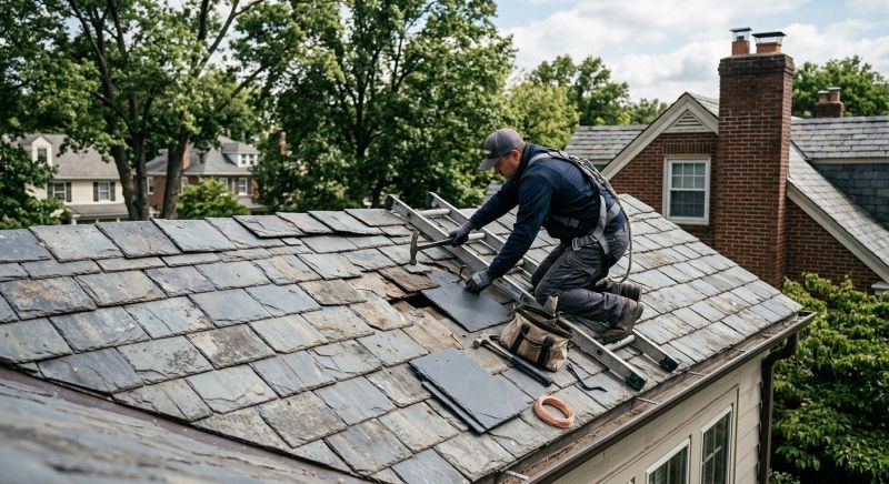 Slate Shingle Replacement in Prince Frederick, MD