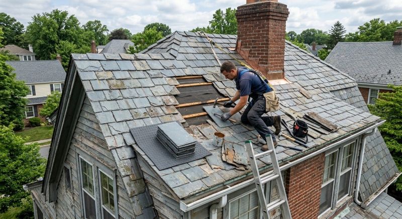 Slate Shingles Repair in Clinton, MD