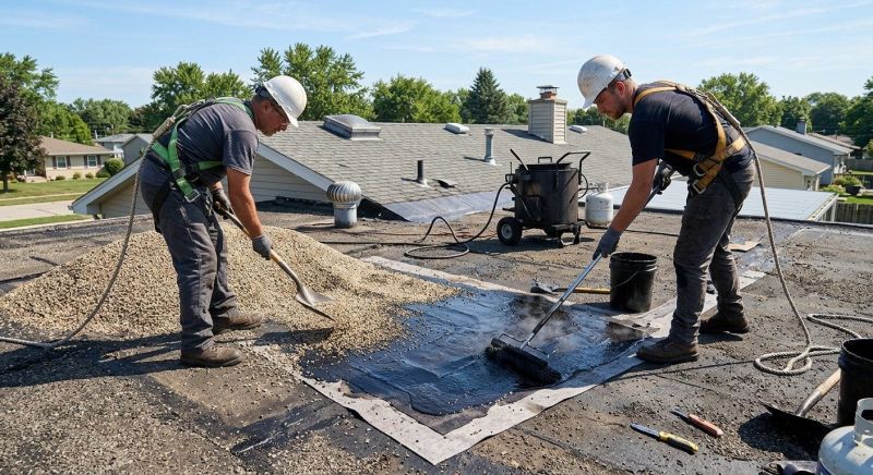 Tar And Gravel Roof Repair in Chesapeake Beach, MD