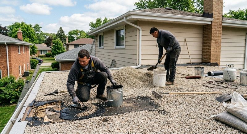 Tar And Gravel Roof Repair in Saint Leonard, MD