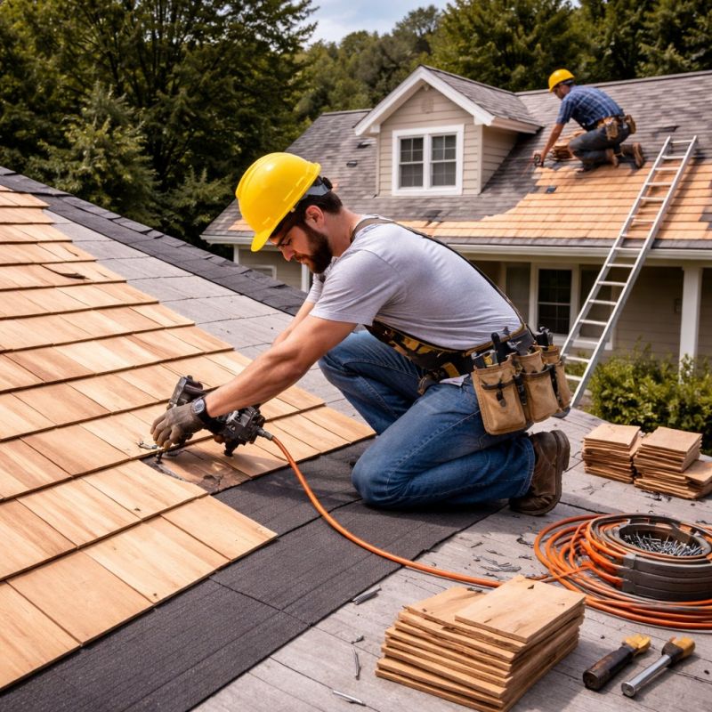 Wood Roofing Installation in Leonardtown, MD