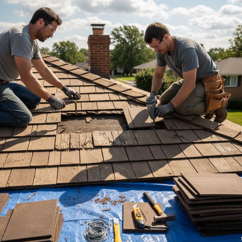 Wood Shake Roof Repair in Chesapeake Beach, MD