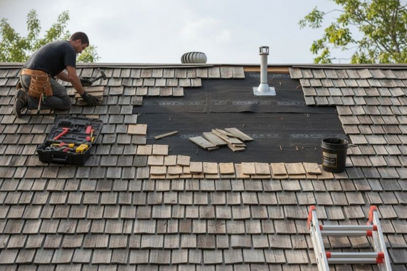 Wood Shake Roof Repair in Lothian, MD