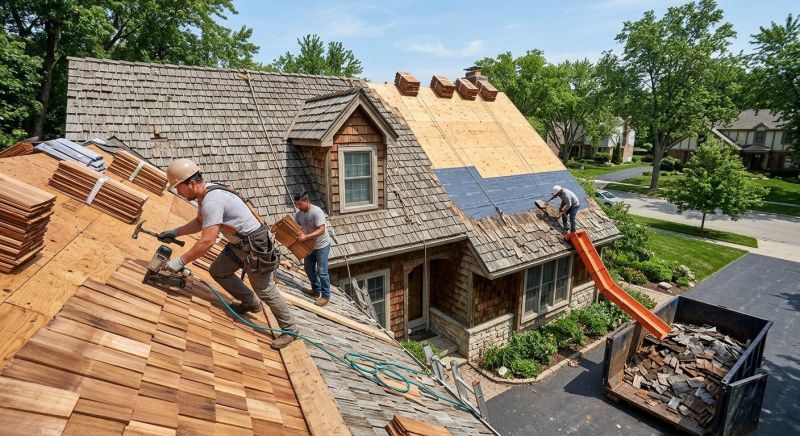 Wood Shake Roof Replacement in Prince Frederick, MD